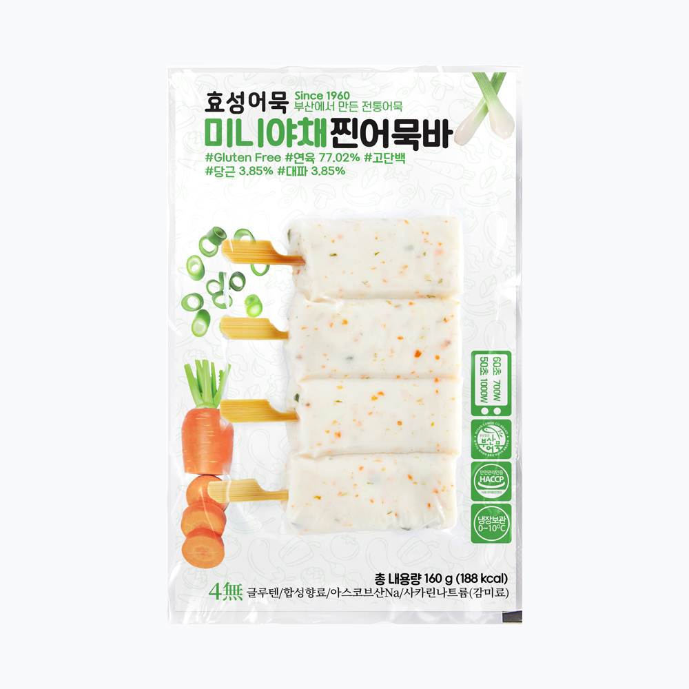 효성어묵 미니어묵바 4개입 - 상품 이미지