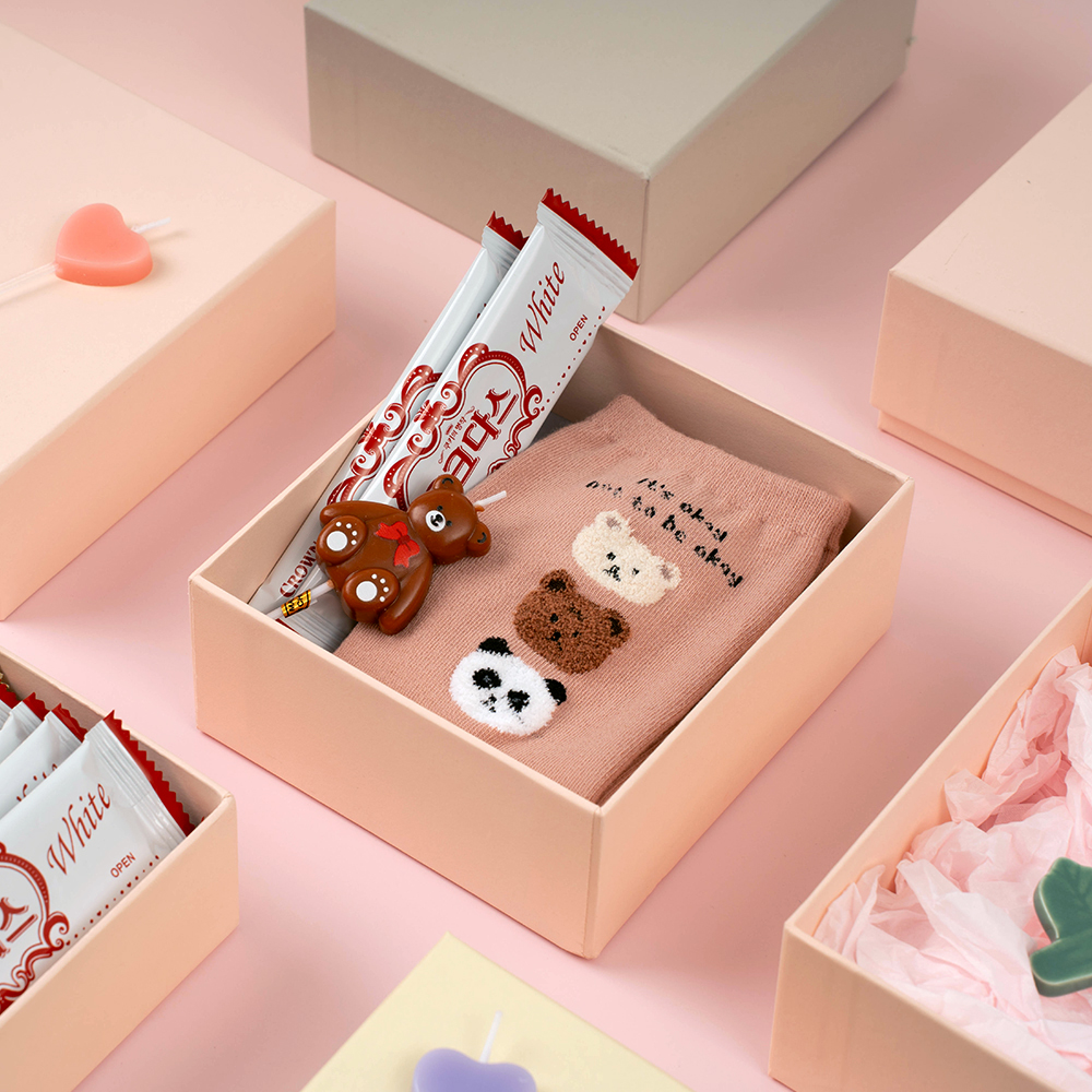 [SET] 뮤니드 그레이스 파스텔 미니 지함 선물상자 세트 무지 답례품 싸바리 선물포장 - 상세 이미지 3