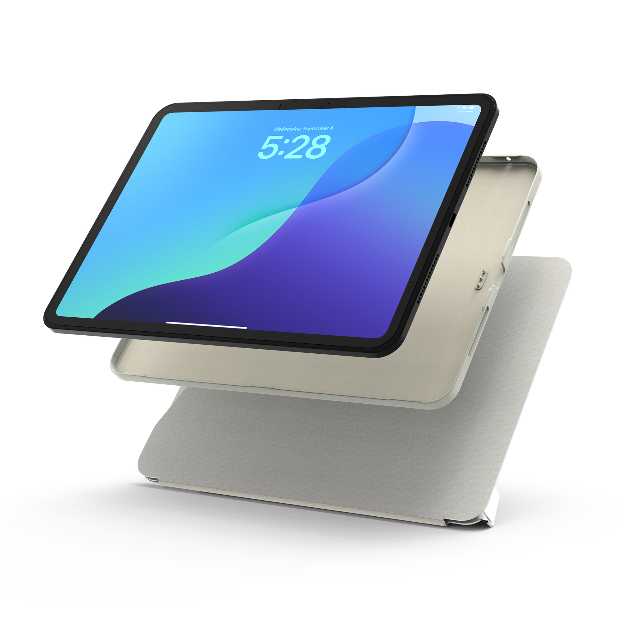 레드빈 매직키보드 호환 분리형 아이패드 케이스 베이지, 아이패드에어11 4세대 - 상세 이미지 3