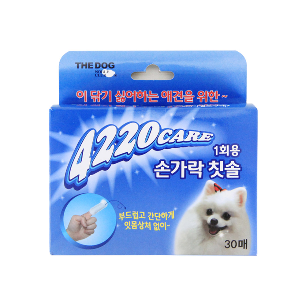 더독 4220 일회용 손가락 칫솔 30매