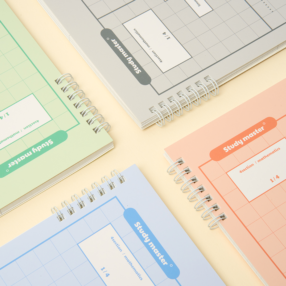 [SET] 뮤니드 스프링 4분할 5mm 그리드 노트 세트 이미지 4