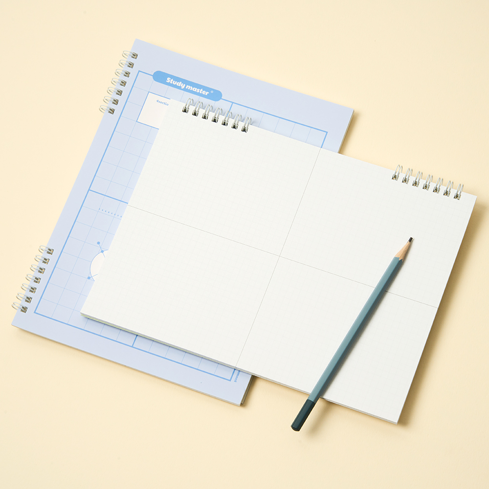 [SET] 뮤니드 스프링 4분할 5mm 그리드 노트 세트 이미지 3