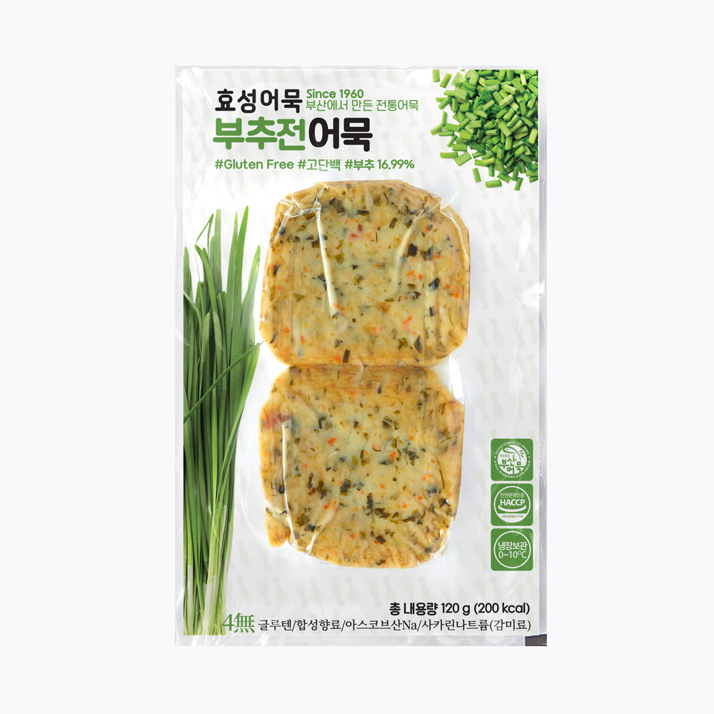 효성어묵 부추전어묵 2개입 - 상품 이미지