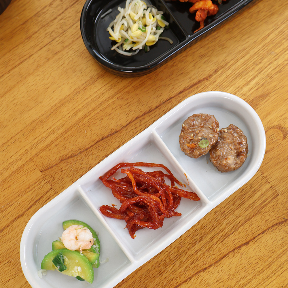 로얄보덴 노블 삼절 찬기 나눔접시 화이트2개 - 메인 이미지