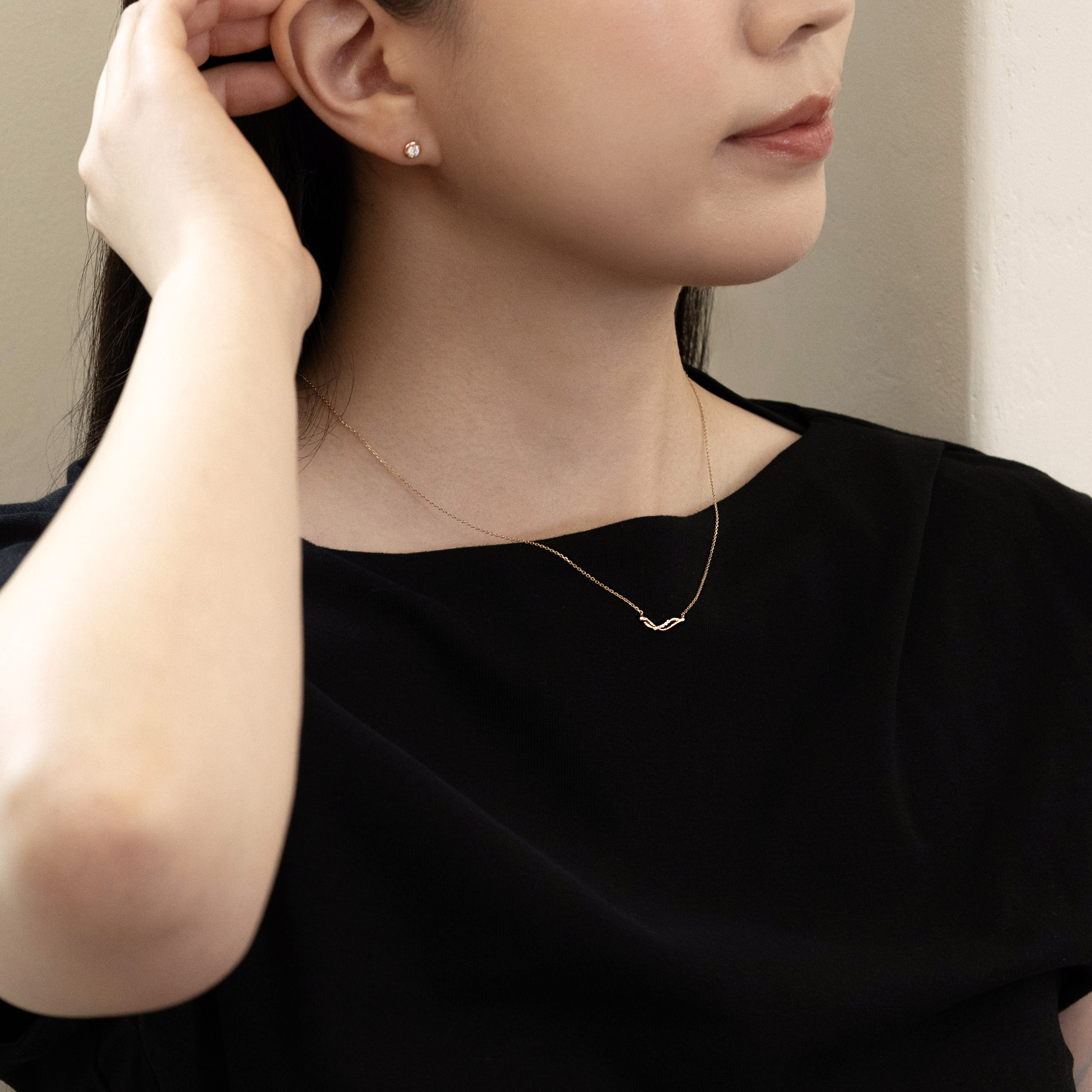 14k 금목걸이 데일리 목걸이 여자 목걸이 웨이브 라인 목걸이 목걸이 선택법