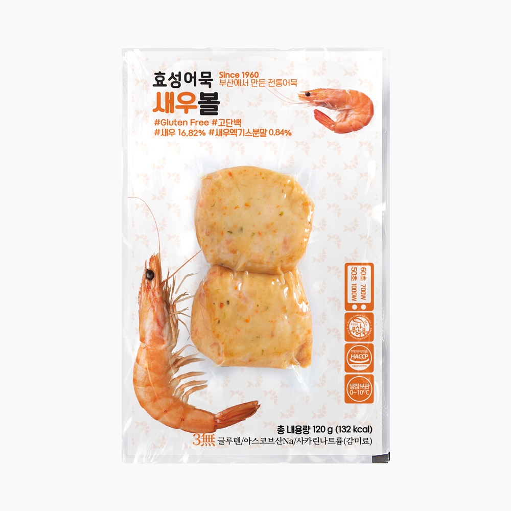 효성어묵 새우볼 2개입 - 상품 이미지