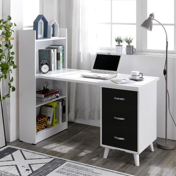 국산 서랍형 책장 책상 세트 학생 컴퓨터 재택