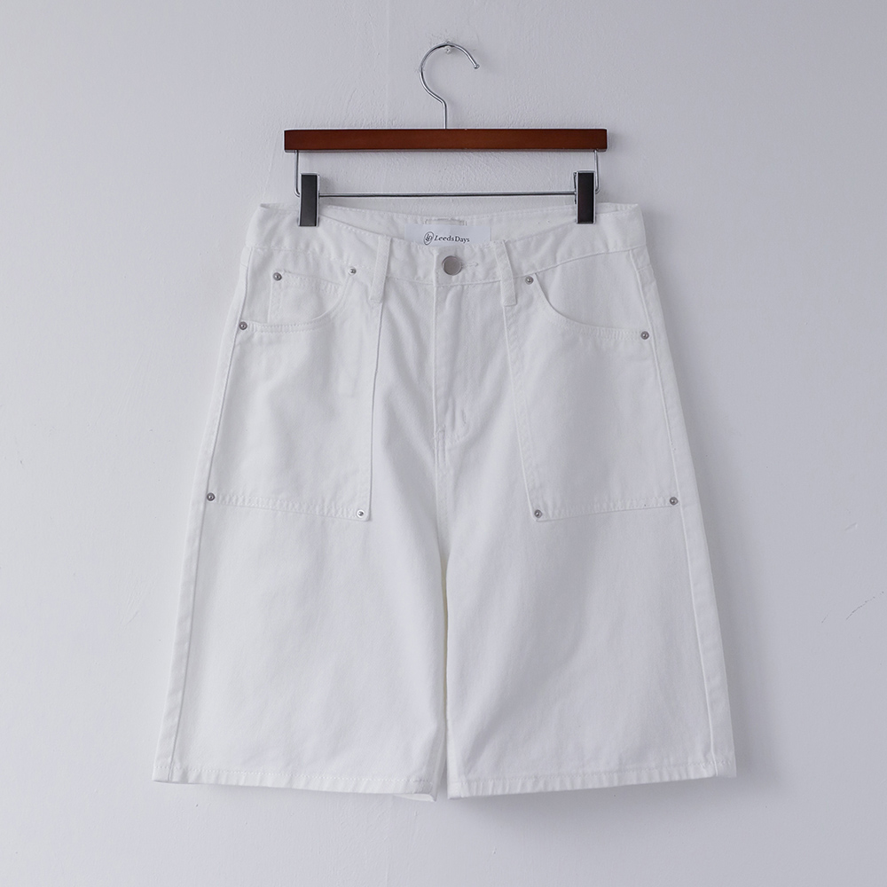 아비드 버뮤다 5부 빅포켓 리벳 썸머 생지 코튼 5부 팬츠 - 상세 이미지 4