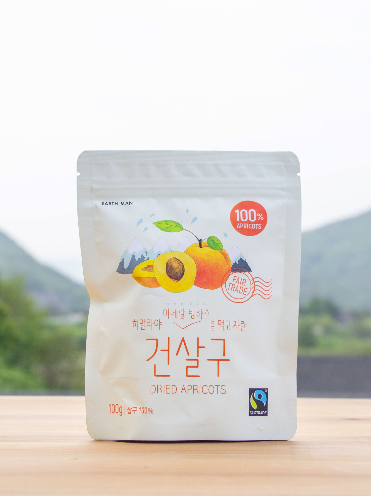 무설탕 건과일 건살구 100g 공정무역 어스맨 - 메인 이미지