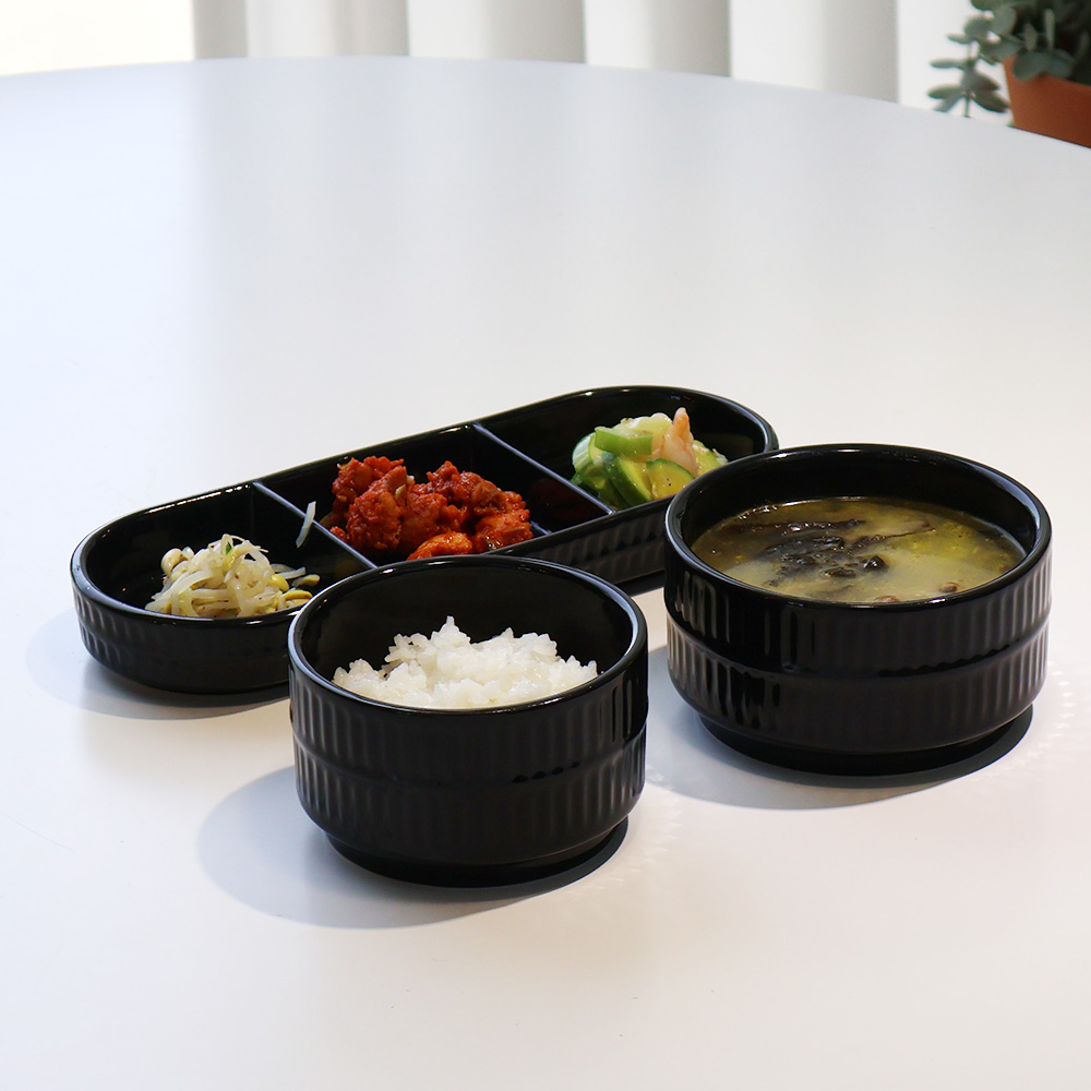 로얄보덴 노블 식기 1인 세트 3P 공기+대접+찬기 3종, 화이트, 1세트 - 상세 이미지 3