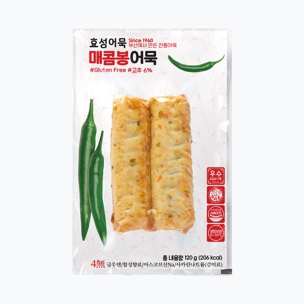 효성어묵 매콤봉어묵 2개입 - 상품 이미지