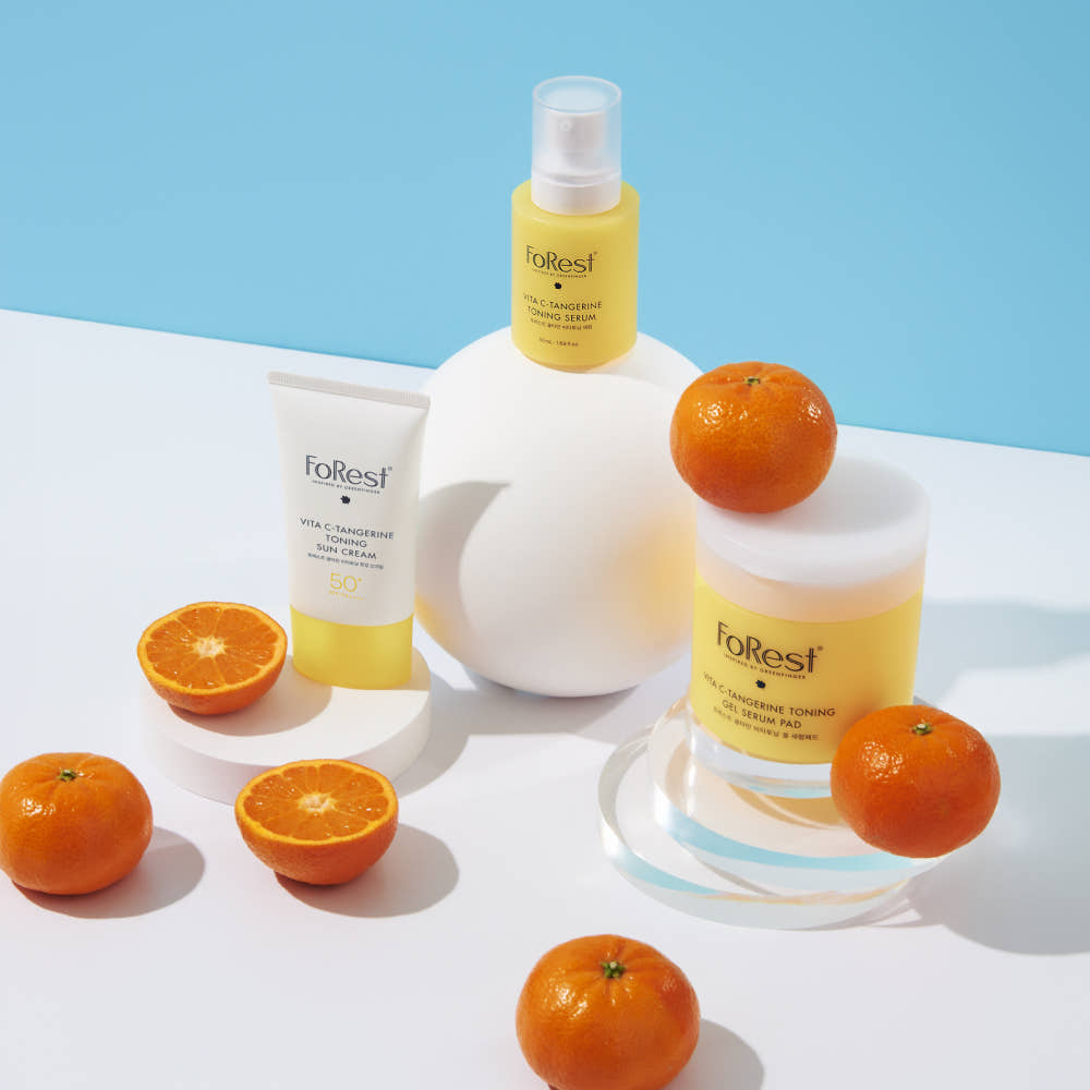 포레스트 귤타민 비타토닝 겔 세럼패드 75매 외