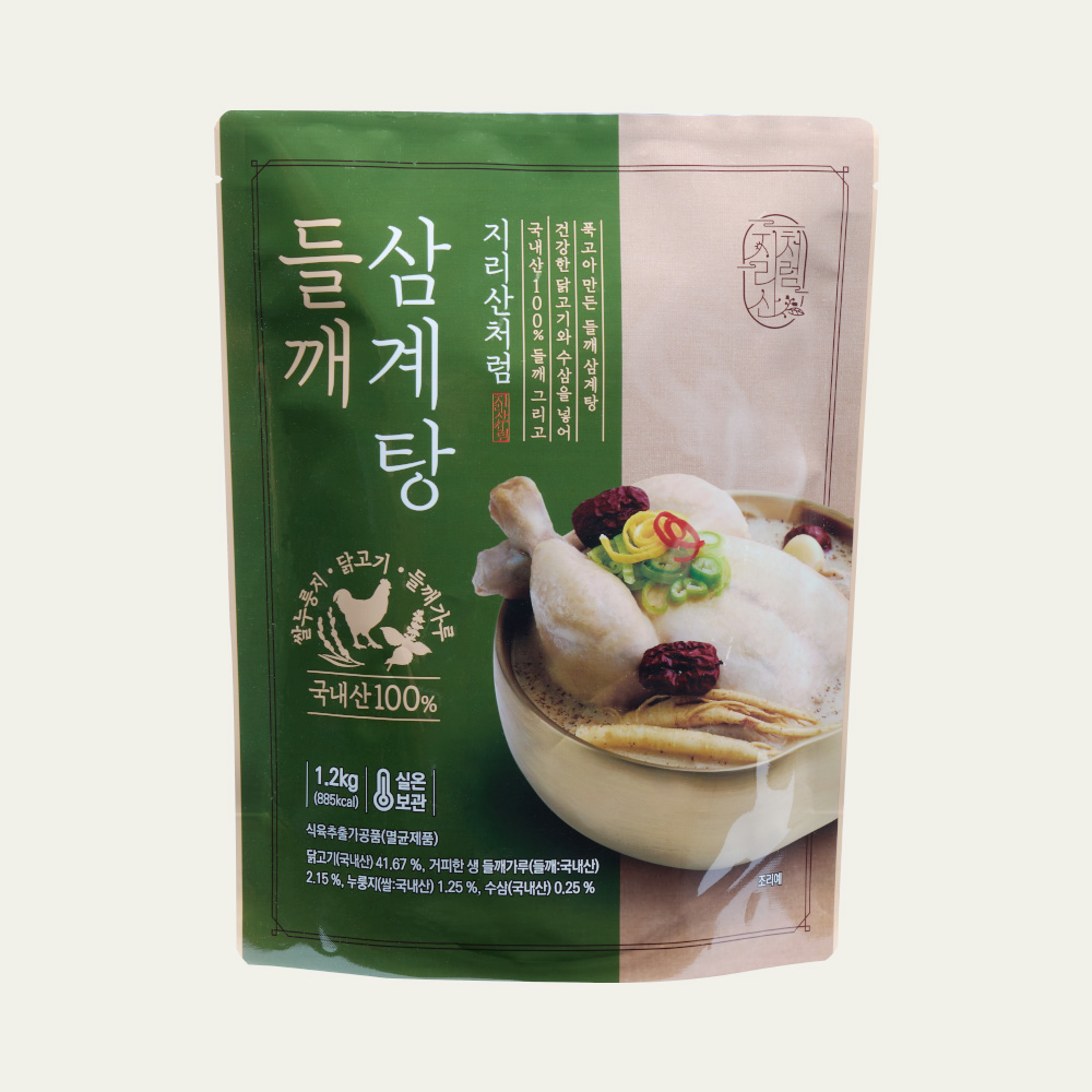 지리산처럼 들깨삼계탕 국산 들깨 누룽지 보양식 1.2kg - 상세 이미지 2