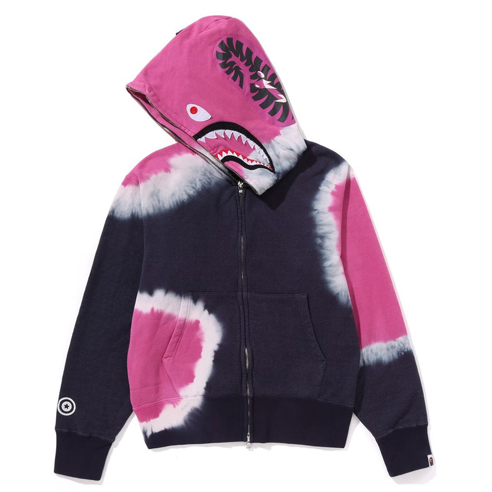 베이프 우먼즈 후드집업 HAND DYE SHARK FULL ZIP HOODIE 1L30-215-008 - 상세 이미지 2