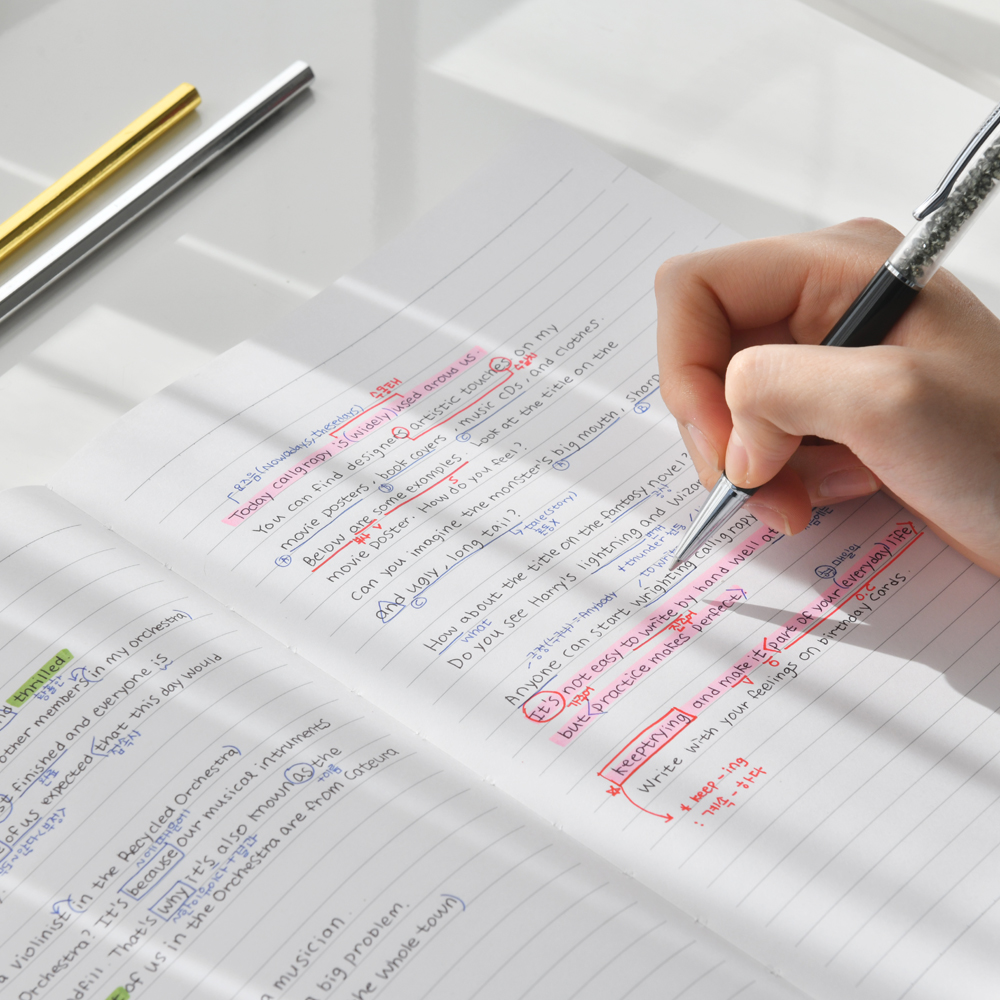 뮤니드 It handy B5 컬러 7.5mm 라인 노트 이미지 2