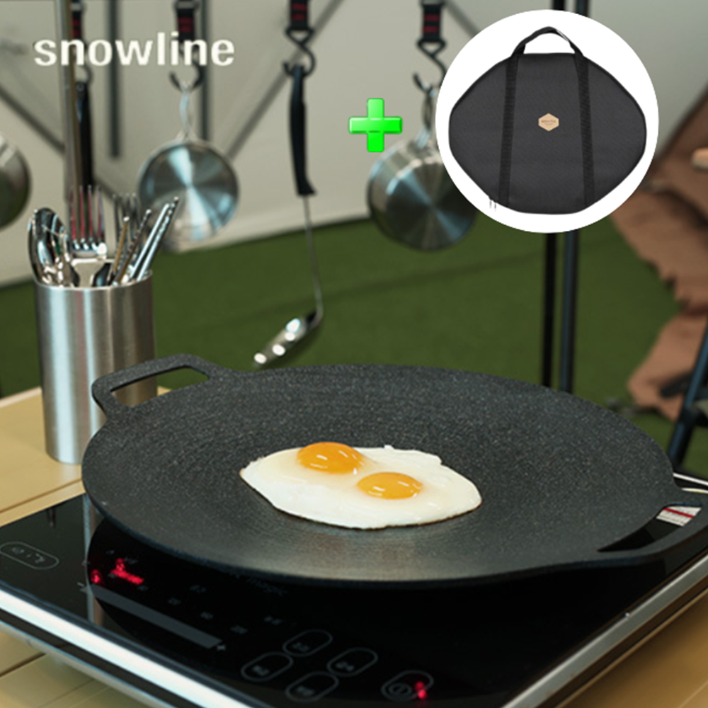 스노우라인 그리들 케이스 세트 30cm 코팅 그릴팬 고기 불판