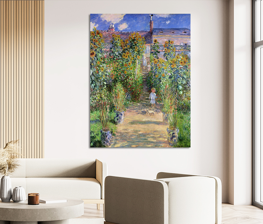 클로드 모네 아이 해바라기 그림 명화 거실 인테리어 액자 중형 - 상세 이미지 4