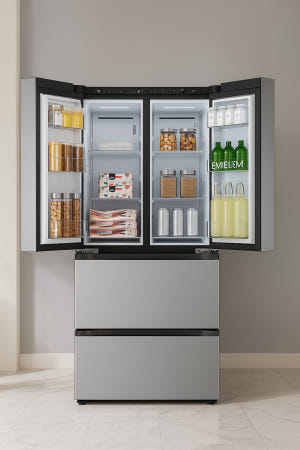 LG전자 LG전자 디오스 오브제컬렉션 김치톡톡 4도어 402L 국산 김치냉장고 프라임실버