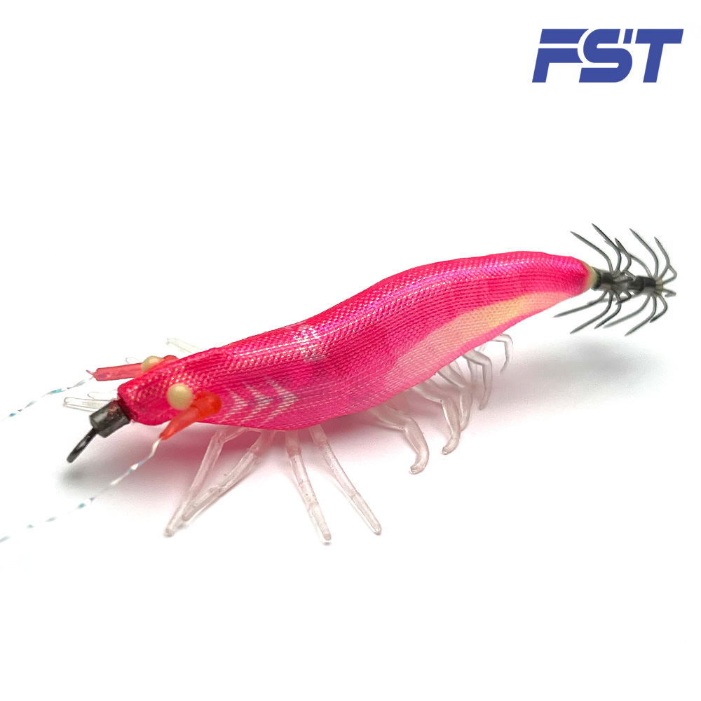 리얼 새우에기 쉬림프 한치 주꾸미 문어 갑오징어 에기 미니 우마이에기 05 핑크 (레인보우실크), 60mm