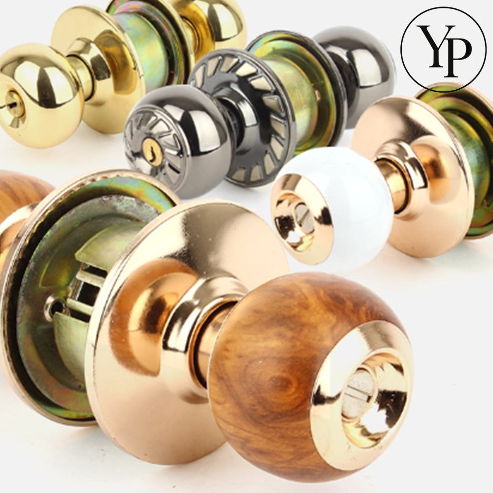 원형 문 손잡이 부품 화장실 방문 교체 버튼형 열쇠형 방문고리