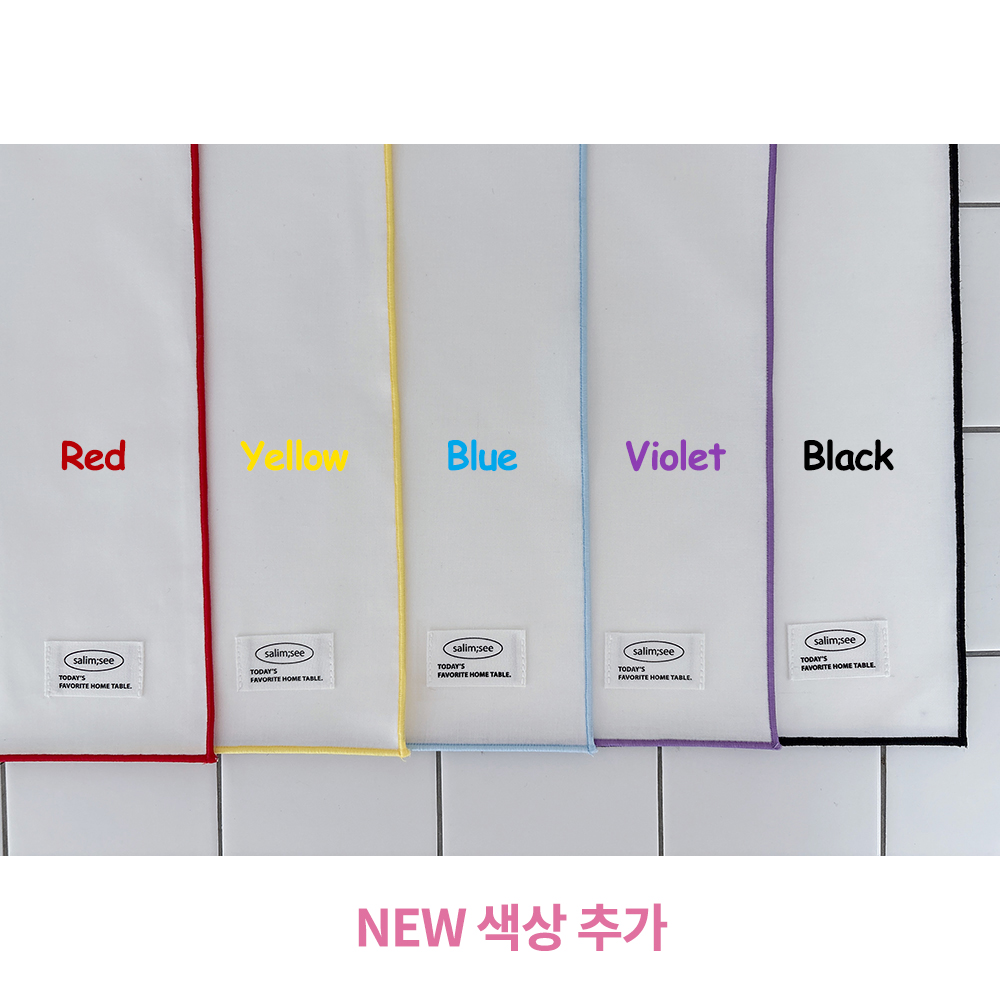 살림씨 화이트 방수 테이블 식탁매트 / 홈파티 홈카페 테이블웨어 A-type(인타룩) - 상세 이미지 2