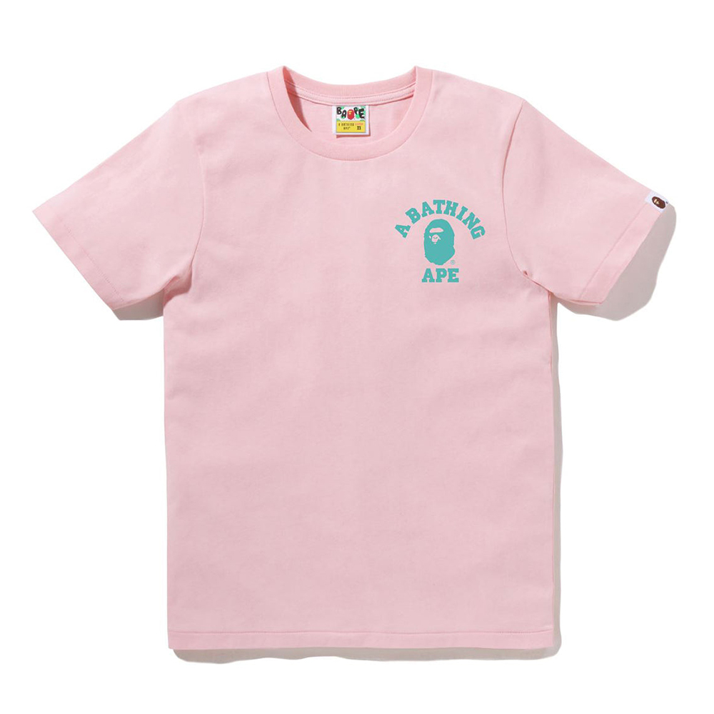 베이프 우먼즈 반팔티 COLLEGE ONE POINT TEE 1L30-210-060 - 상세 이미지 4
