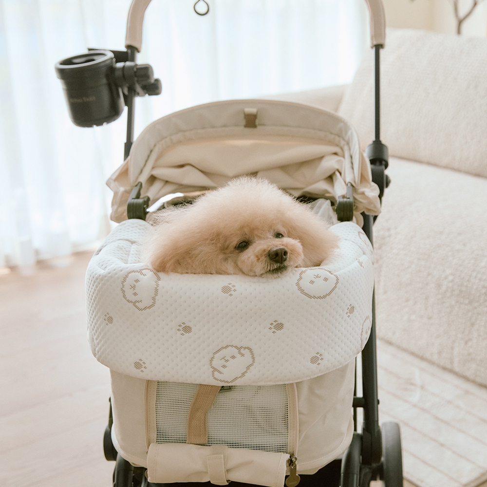 여름 강아지 유모차가드 쿠션 개모차 컴포티 턱받침 범퍼가드 히말라야 말랑 퍼피, One size