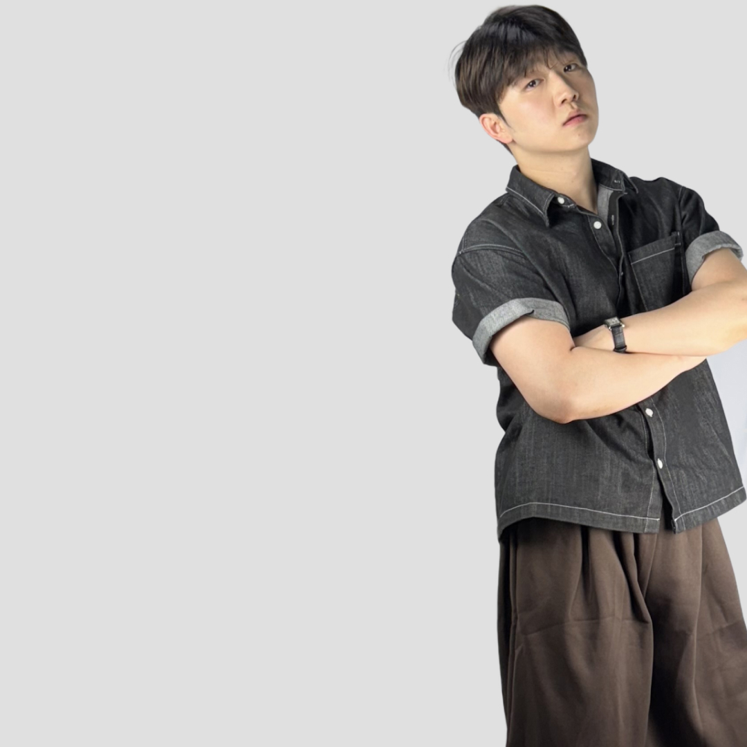 남자청남방 오버핏반팔셔츠 남자데님셔츠 이미지 8