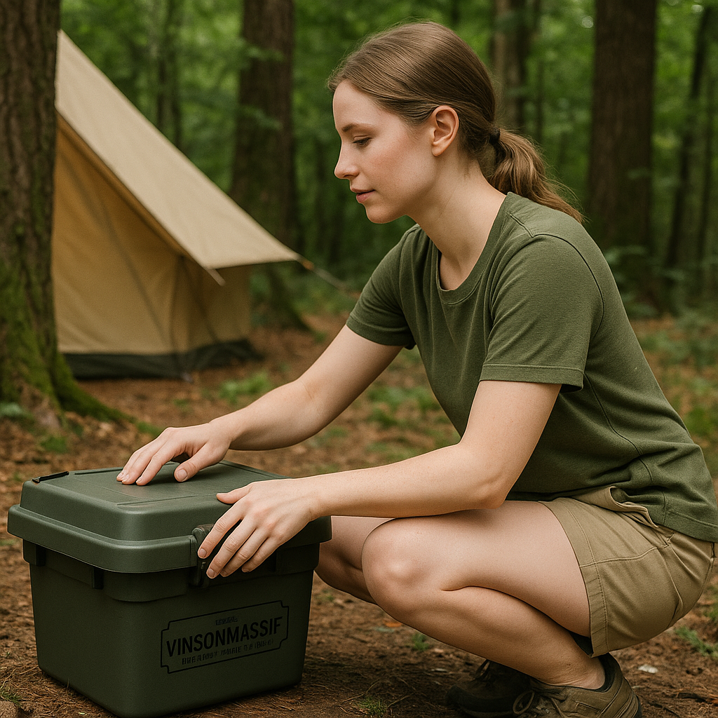 빈슨메시프 카고박스 캠핑 수납 박스 30L 리빙박스 자동차 트렁크 다용도 정리함