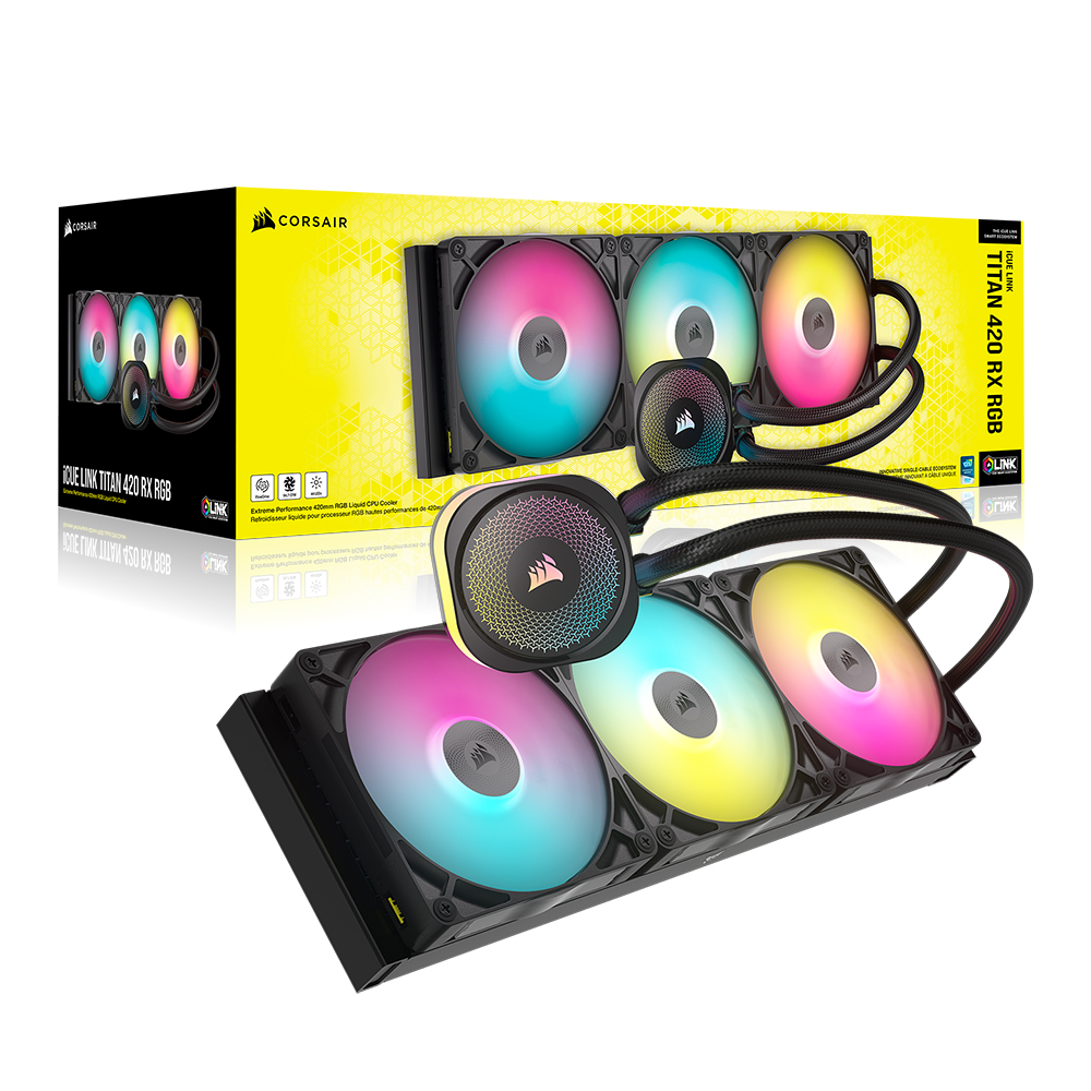 커세어 iCUE LINK TITAN 420 RX RGB 블랙 수랭 쿨러 - 상세 이미지 5