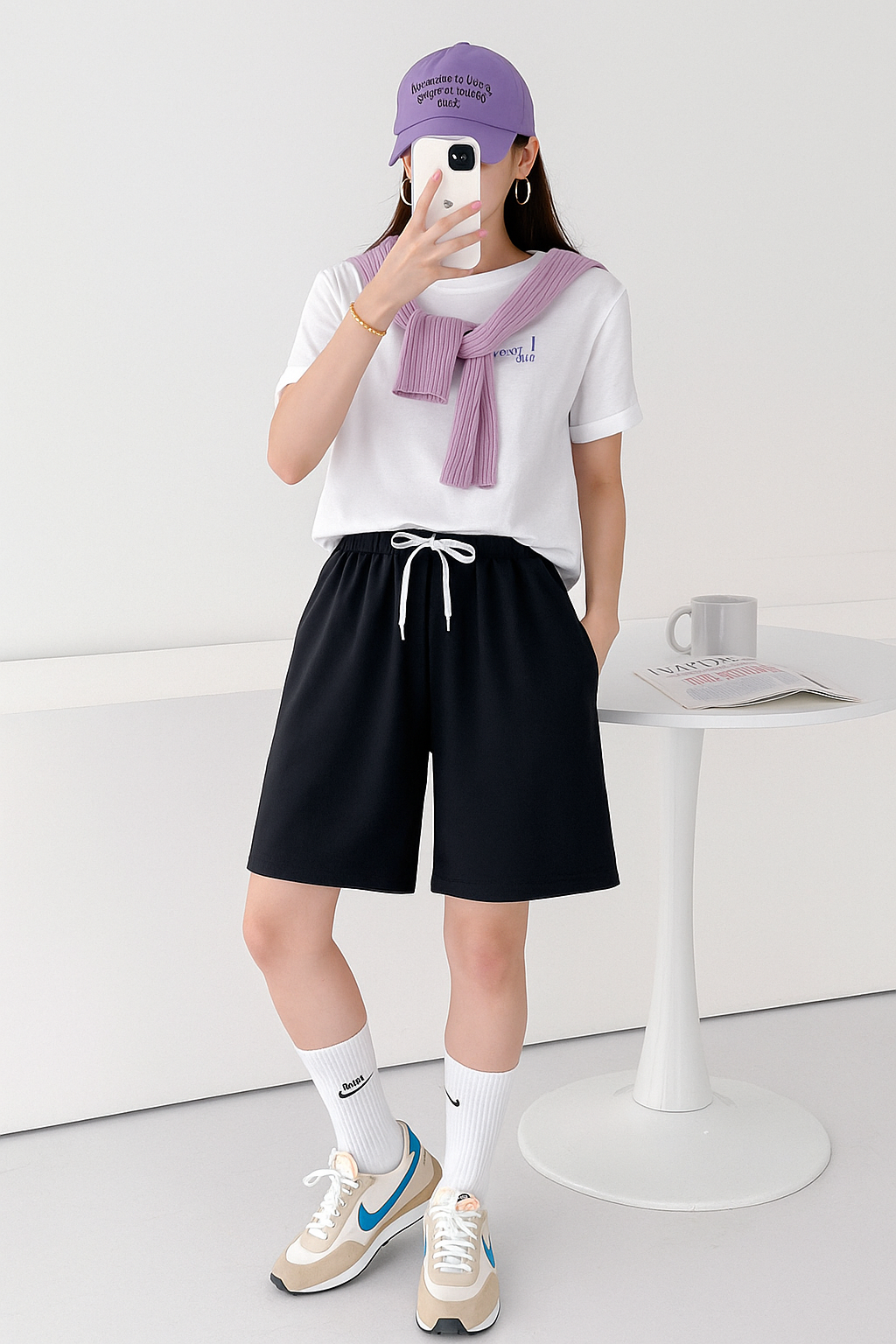 시원한 여자 여름 밴딩 반바지 8컬러  팬츠 데일리룩 원데이핏 ONeday fit