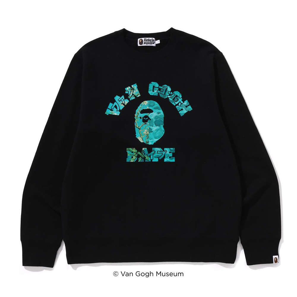 베이프 X VGM 긴팔티 COLLEGE CREWNECK SWEATSHIRT 1L23-113-906 - 상세 이미지 2