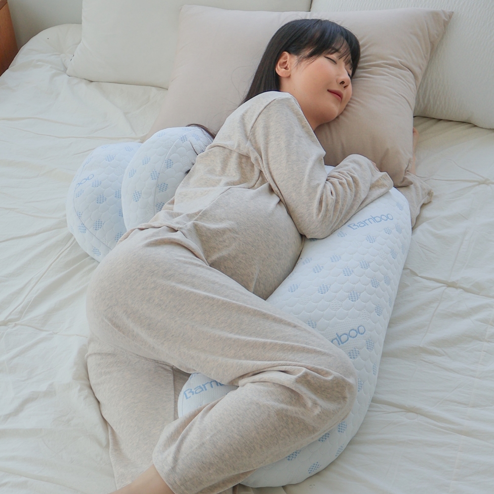 띵덕 T자형 임산부 바디필로우 베개 배받침 임신축하선물