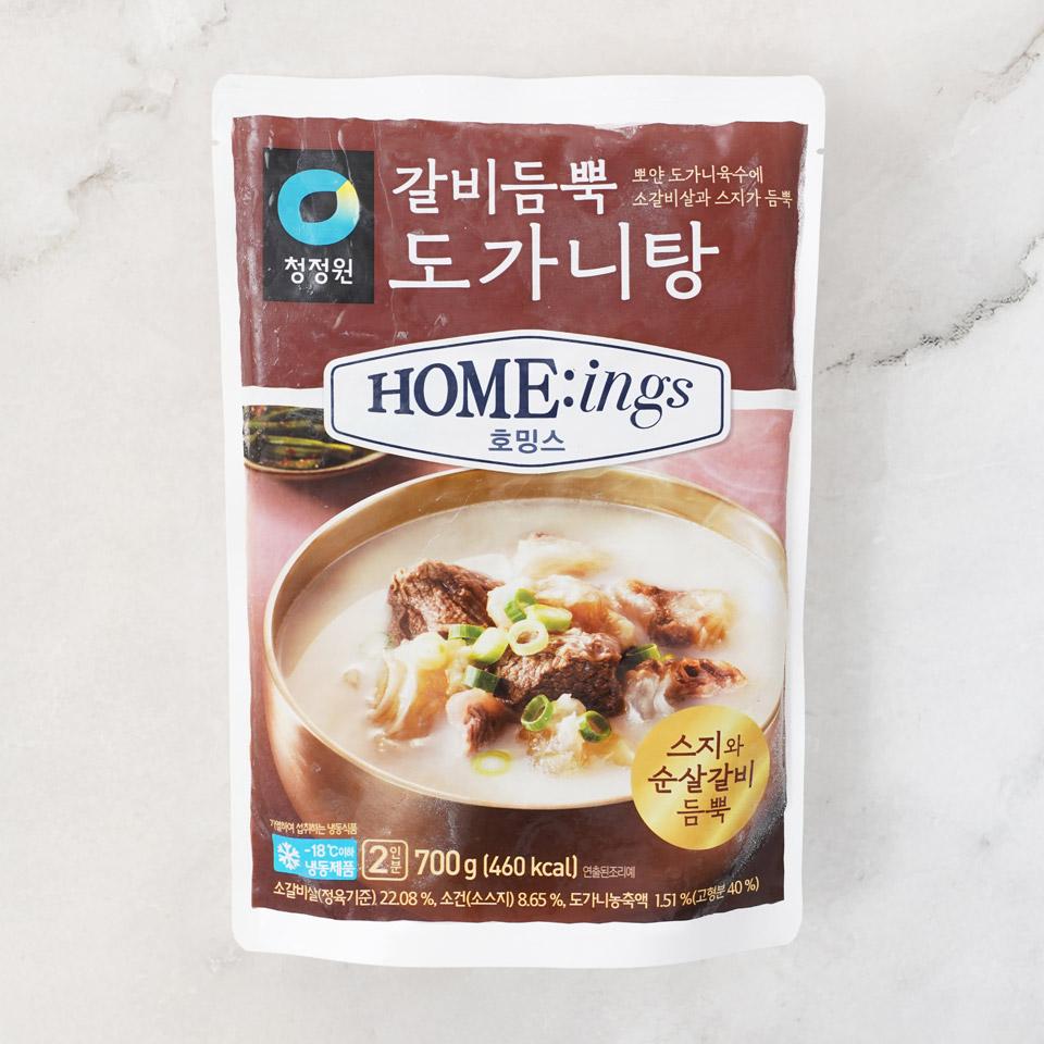 메가마트 대상 청정원 호밍스 갈비듬뿍 도가니탕 700g - 상품 이미지