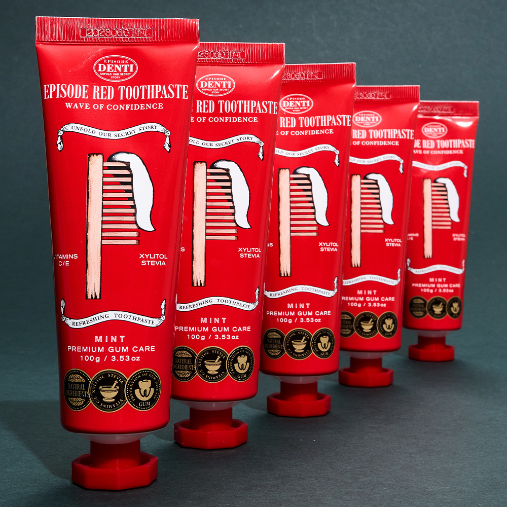 덴티에피소드 레드 천연성분 잇몸치약 100g, 10개 - 상세 이미지 4