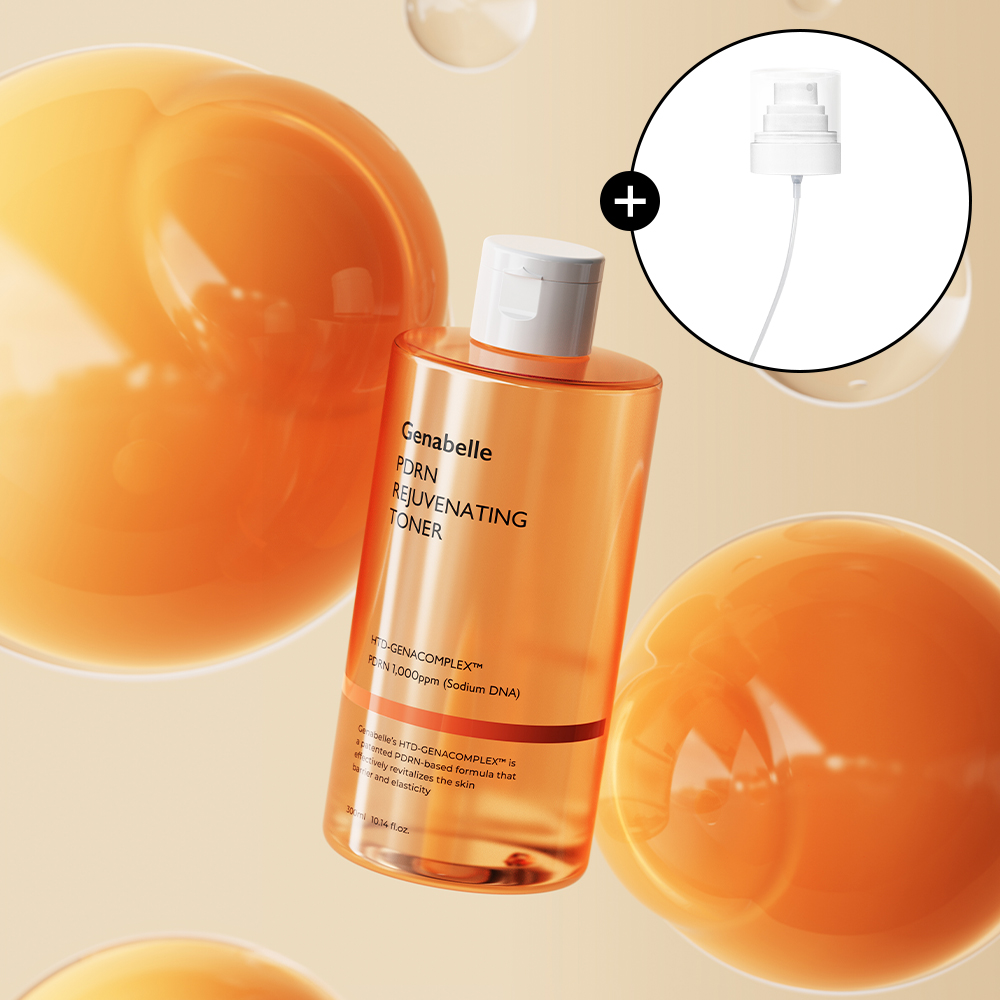 제나벨 PDRN 리쥬비네이팅 속건조 화잘먹 진정 연어토너 300ml (+미스트 펌프 증정) - 상품 이미지