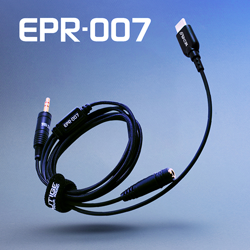 EPR-007 스테레오 오디오 스마트폰 라인인 녹음 영상 촬영 케이블 보컬 악기 라이브 - 상품 이미지