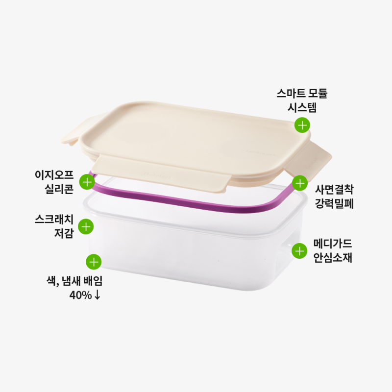 [N단독구성] 락앤락 프레쉬 프로텍트 밀폐용기 직사각 6P세트 - 상세 이미지 3