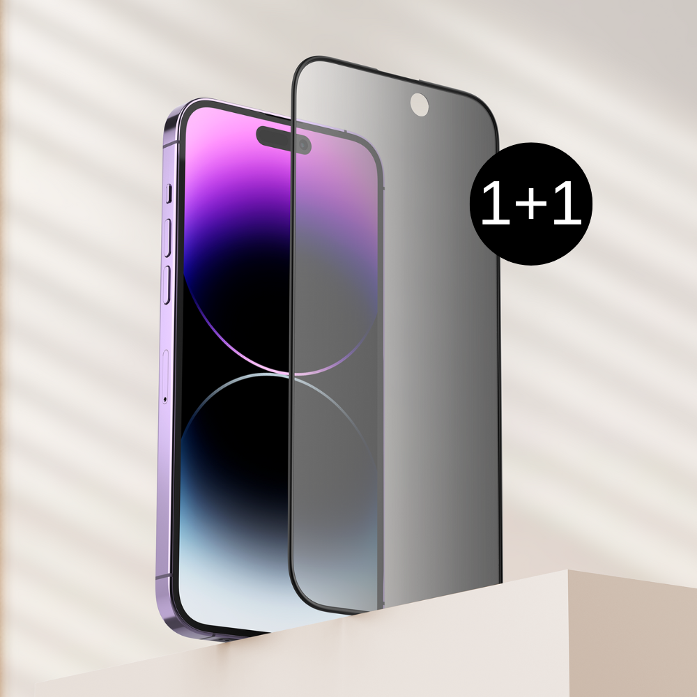 아이푸룸 고급형 깨지지않는 사생활보호 프라이버시 강화유리 액정보호필름 아이폰12 프로 맥스, 2매입 - 상세 이미지 2