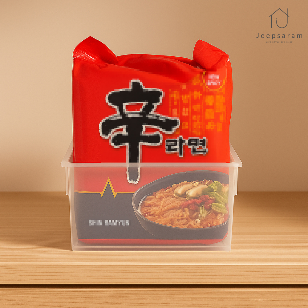 선입선출 푸쉬형 라면 보관함 정리함 펜트리 수납함 Jeepsaram - 상품 이미지