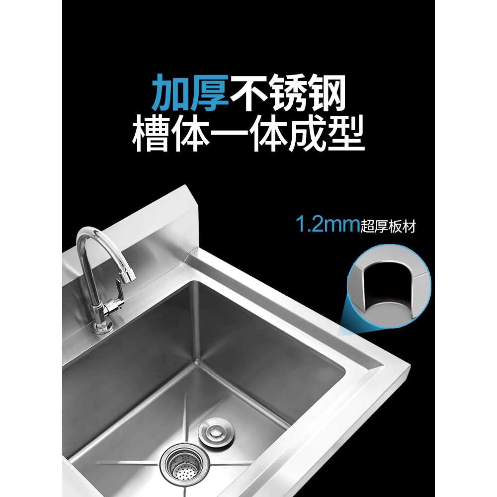 스테인레스 2구 싱크대 식당 탕비실 간이 개수대 1000x500x800 - 상세 이미지 4