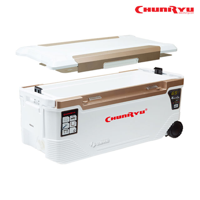 천류 아이스박스 쿨러 65L 대장쿨러 갈치 낚시 캐리어 깔판 포함 - 상세 이미지 2