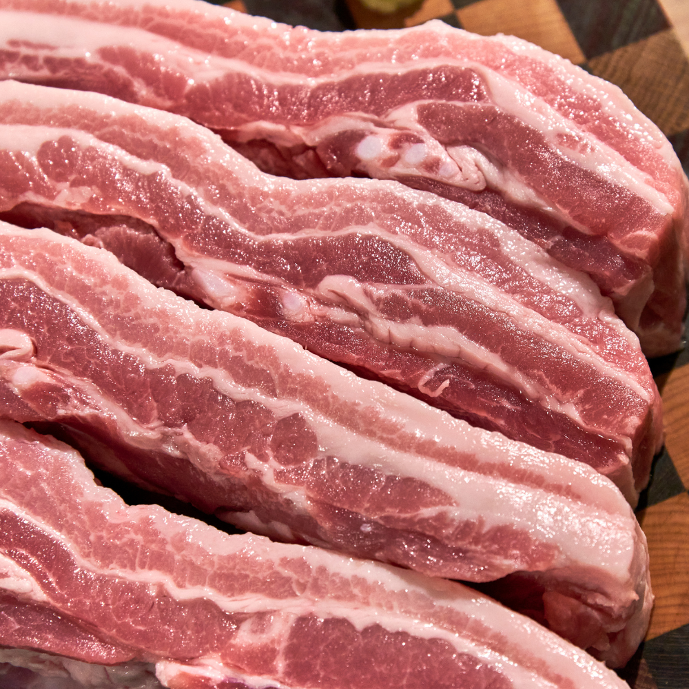 고기소녀 삼겹살 3kg 통오겹살 듀록 구이 냉동 통삼겹