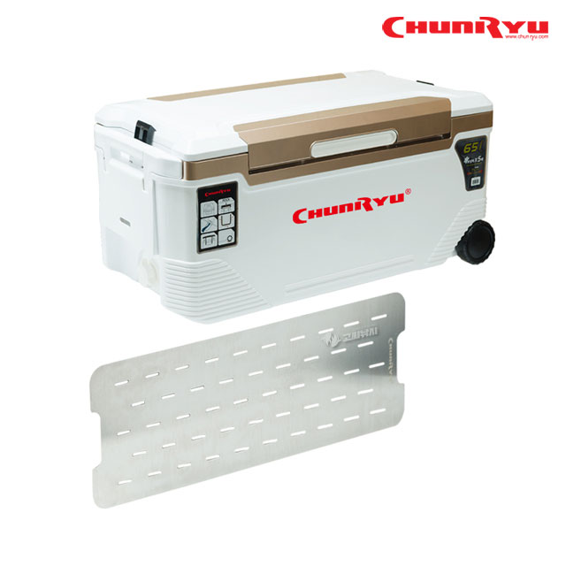 천류 아이스박스 쿨러 65L 대장쿨러 갈치 낚시 캐리어 깔판 포함 - 상세 이미지 3