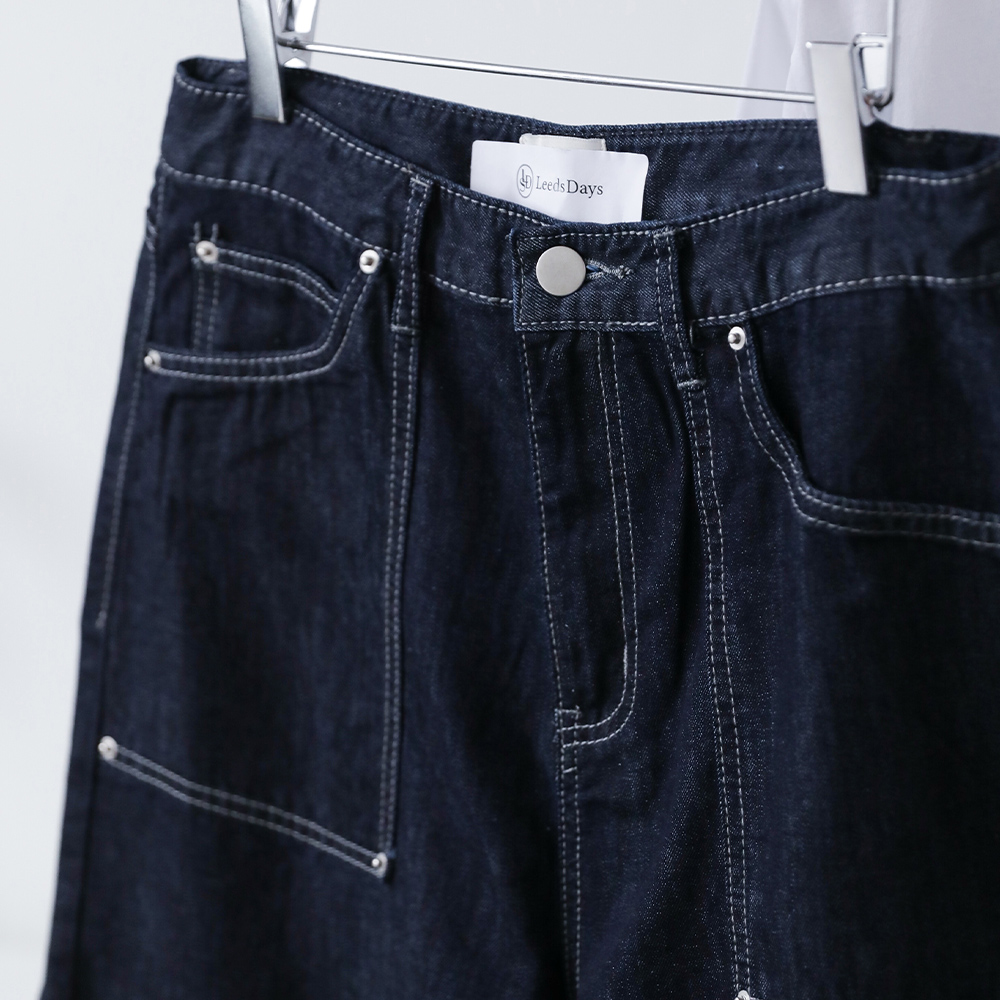 아비드 버뮤다 5부 빅포켓 리벳 썸머 생지 코튼 5부 팬츠 - 상세 이미지 3