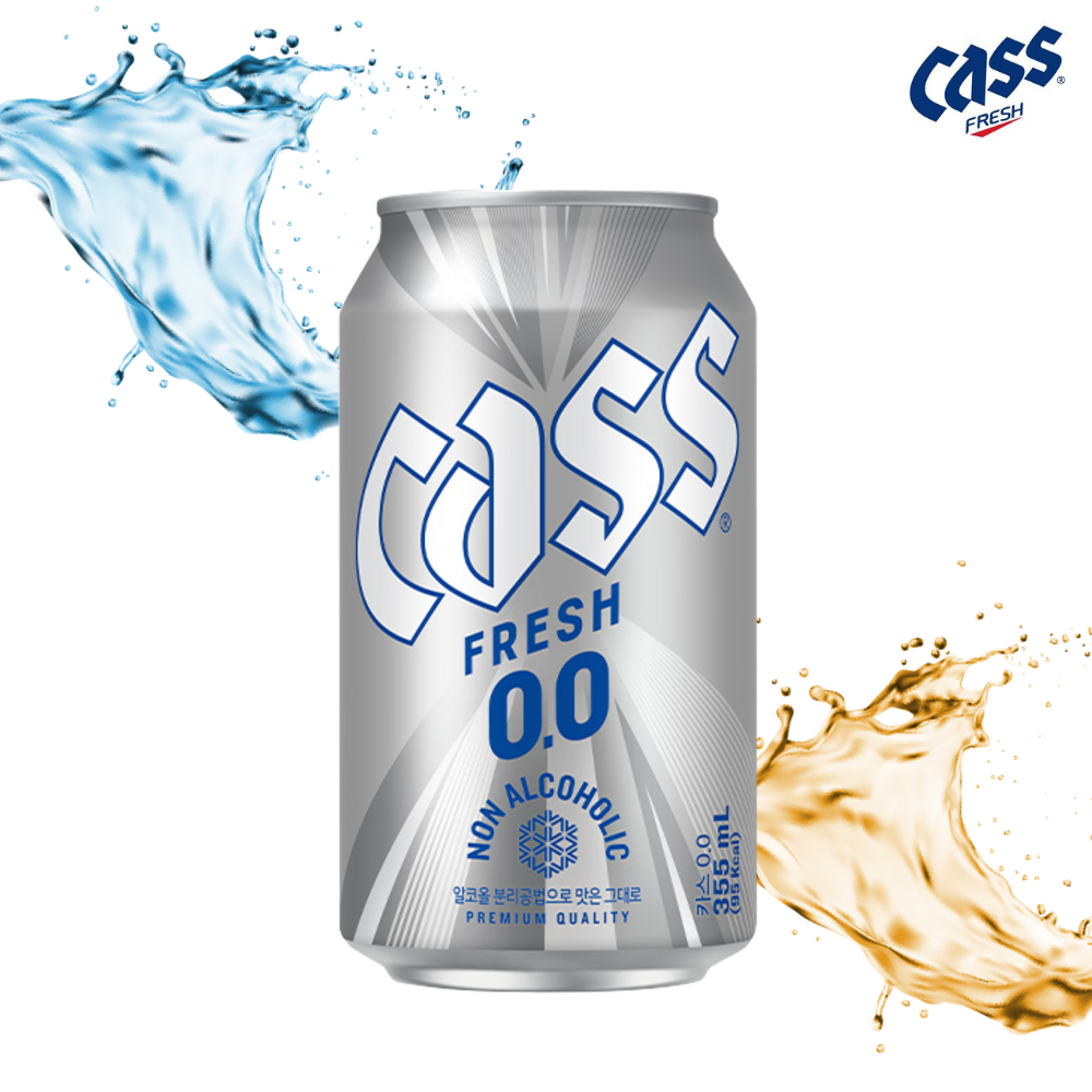 카스 제로 레몬 스퀴즈 0.0 330ml 22캔 +맥주잔 논알콜 무알콜 맥주맛 - 상세 이미지 2