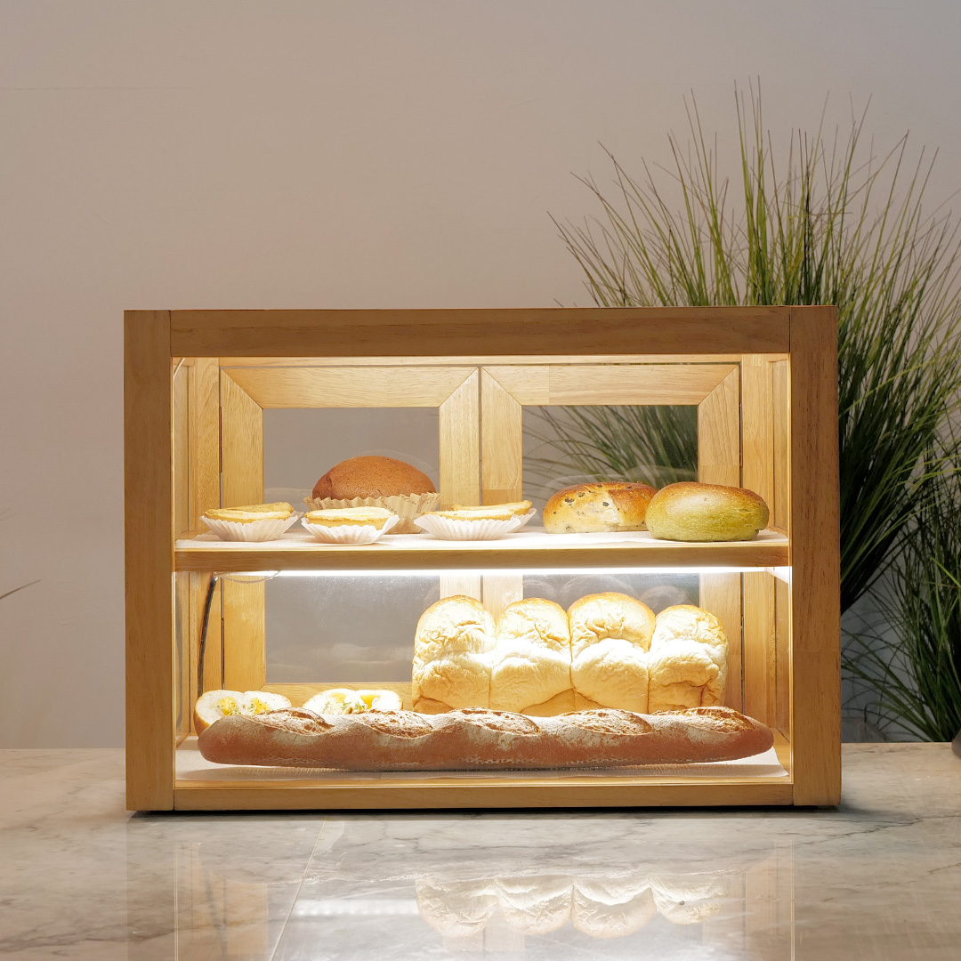 자야캠핑 오울루 베이커리 디저트 카페 1320 원목 수납장 쇼케이스 진열대 600