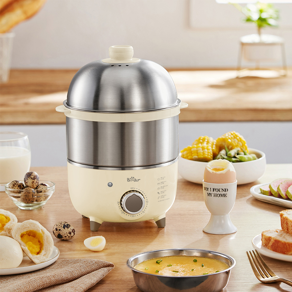 Bear 올스텐 미니 계란찜기 에그 쿠커 달걀삶는 기계 1단 타이머 고구마 호빵