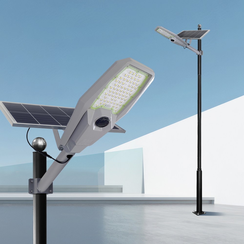 야외 태양광 주차장 보안등 태양열 공원 가로등 헤드 설치 LED 볼라드등 600W 기둥4M - 상품 이미지