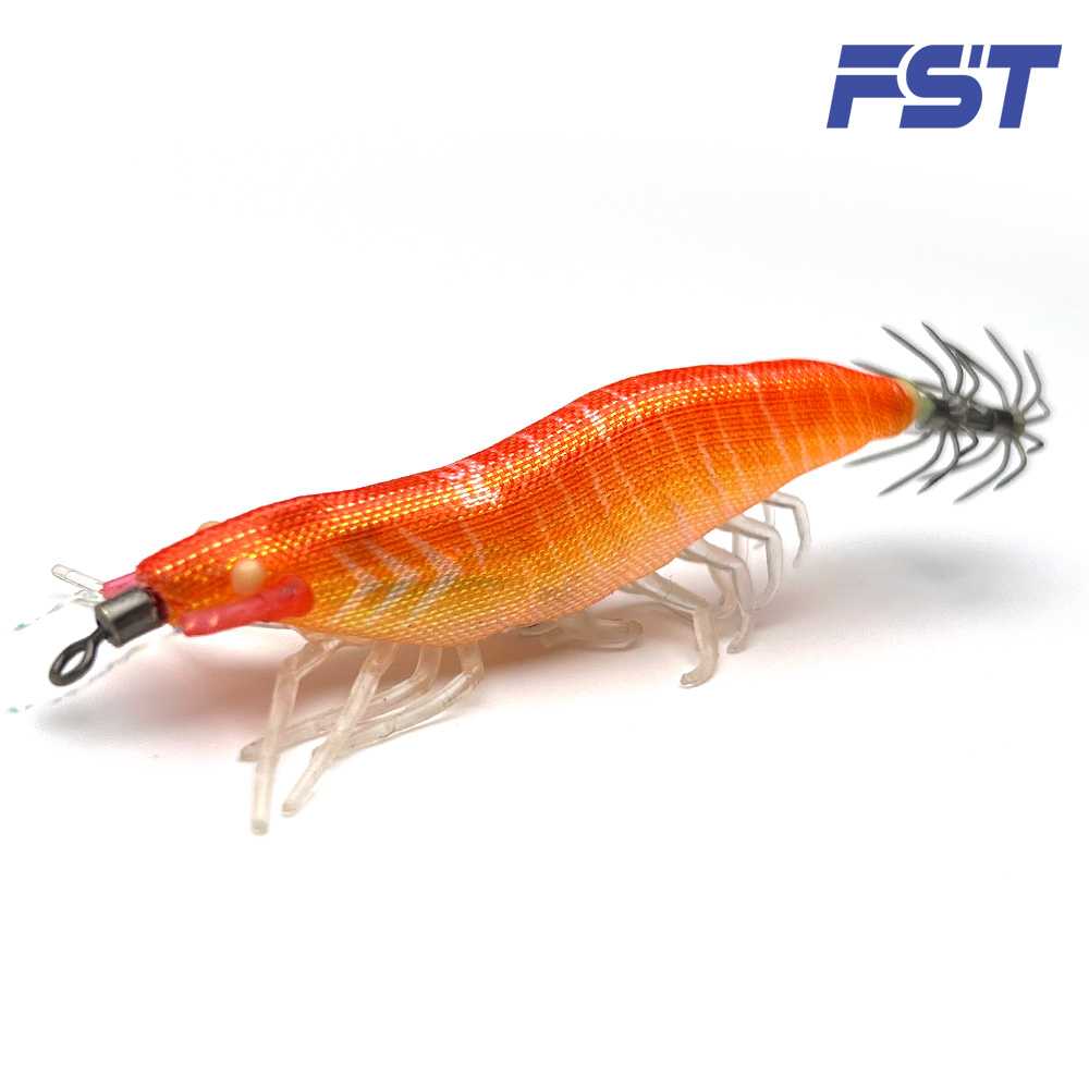 리얼 새우에기 쉬림프 한치 주꾸미 문어 갑오징어 에기 미니 우마이에기 09 연어 (레인보우실크), 60mm